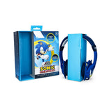 SONIC the Hedgehog OTL On-Ear Hodetelefoner for Barn med 3D-Ører – Maks. 85dB - Blå