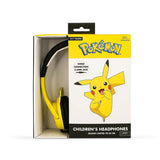 Pikachu OTL On-Ear Hodetelefoner for Barn med 3D-Ører – Maks. 85dB - Gul