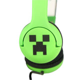 Minecraft OTL On-Ear Hodetelefoner for Barn med Jackplugg – Maks. 85dB - Grønn