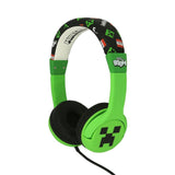 Minecraft OTL On-Ear Hodetelefoner for Barn med Jackplugg – Maks. 85dB - Grønn