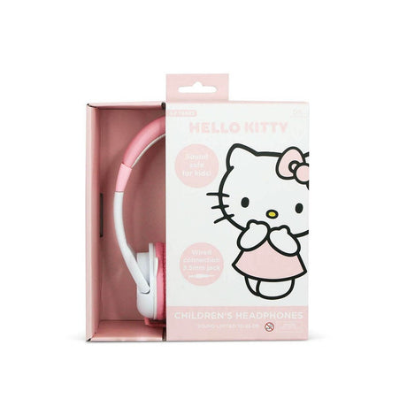 Hello Kitty OTL On-Ear Hodetelefoner for Barn med 3D-Ører – Maks. 85dB - Hvit / Rosa