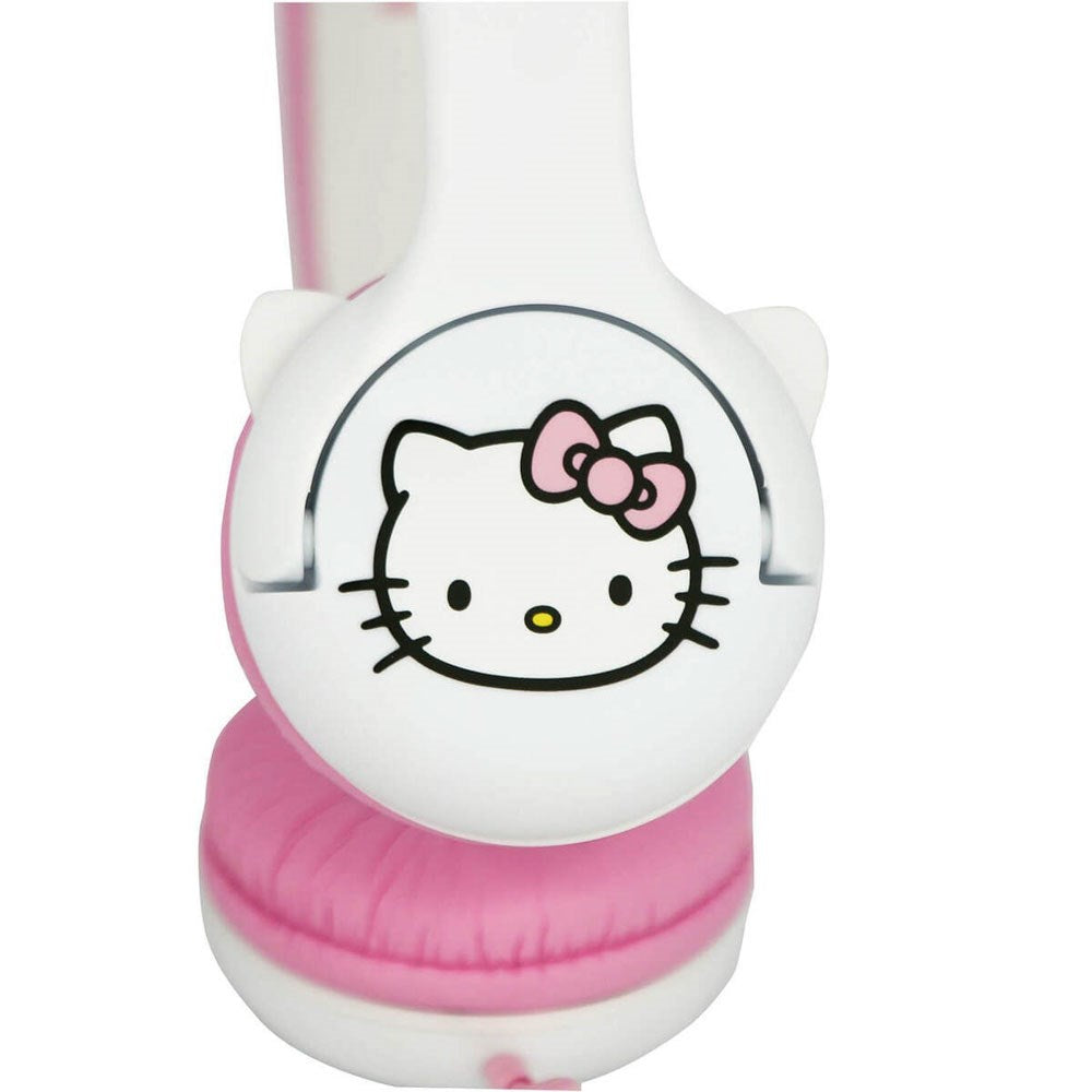 Hello Kitty OTL On-Ear Hodetelefoner for Barn med 3D-Ører – Maks. 85dB - Hvit / Rosa
