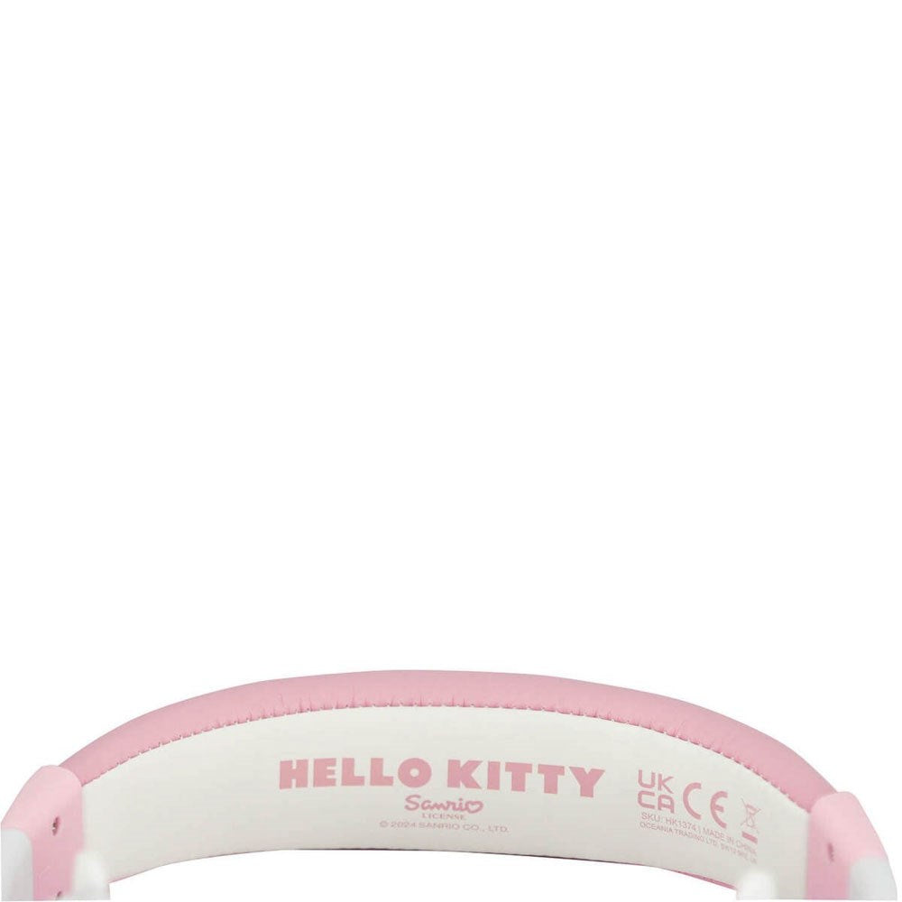 Hello Kitty OTL On-Ear Hodetelefoner for Barn med 3D-Ører – Maks. 85dB - Hvit / Rosa