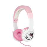 Hello Kitty OTL On-Ear Hodetelefoner for Barn med 3D-Ører – Maks. 85dB - Hvit / Rosa