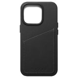 Mujjo iPhone 14 Pro Leather Wallet Deksel - Svart