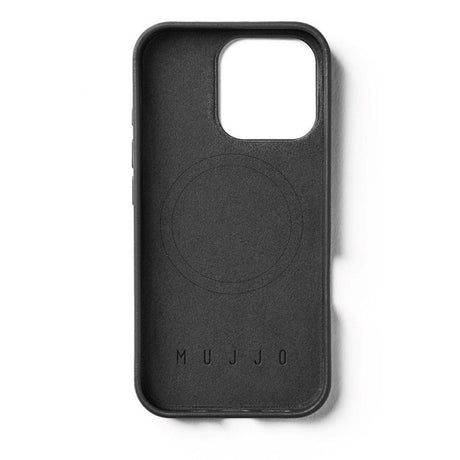 Mujjo iPhone 16 Pro Leather Deksel - MagSafe Kompatibel - Svart