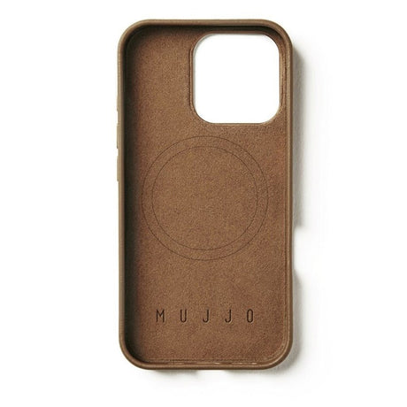 Mujjo iPhone 16 Pro Leather Deksel - MagSafe Kompatibel - Brun