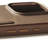 Mujjo iPhone 16 Pro Leather Wallet Deksel - MagSafe Kompatibel - Brun