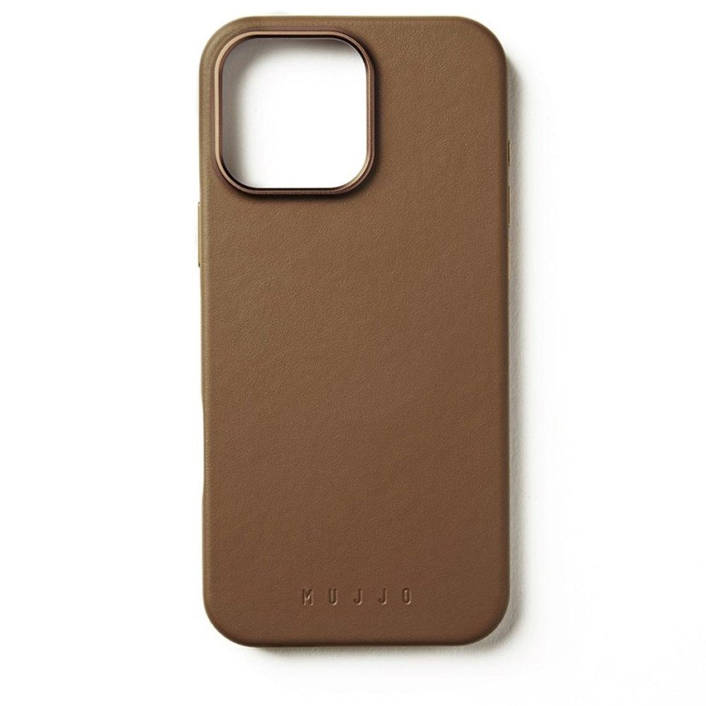 Mujjo iPhone 16 Pro Max Leather Deksel - MagSafe Kompatibel - Tan