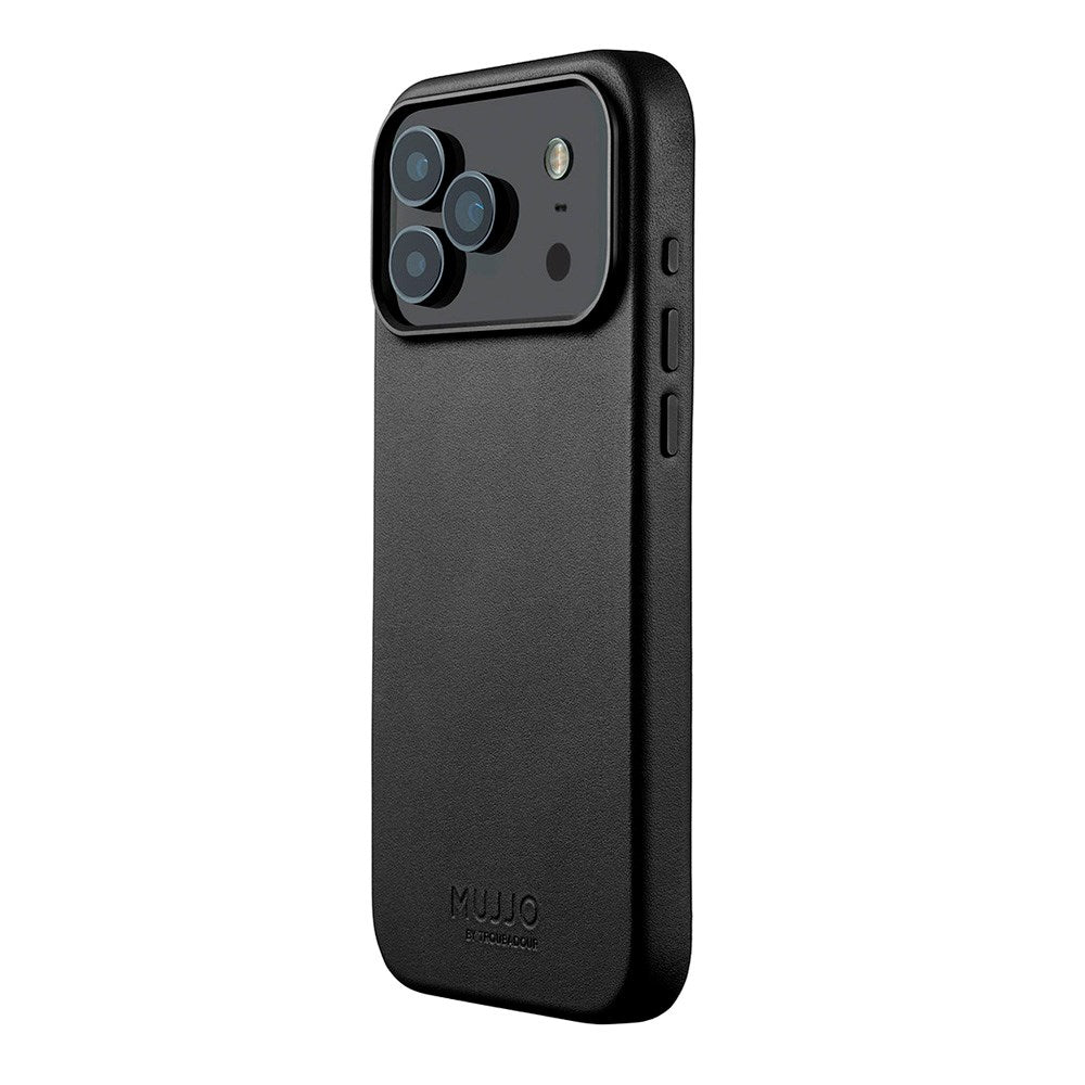 Mujjo iPhone 17 Pro Leather Case - MagSafe Kompatibel - Black