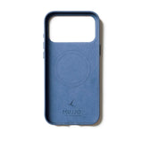 Mujjo iPhone 17 Pro Leather Case - MagSafe Kompatibel - Monaco Blue