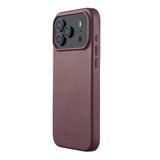 Mujjo iPhone 17 Pro Leather Case - MagSafe Kompatibel - Bronze Red