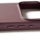 Mujjo iPhone 17 Pro Leather Case - MagSafe Kompatibel - Bronze Red