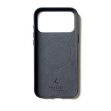 Mujjo iPhone 17 Pro Leather Case - MagSafe Kompatibel - Basalt