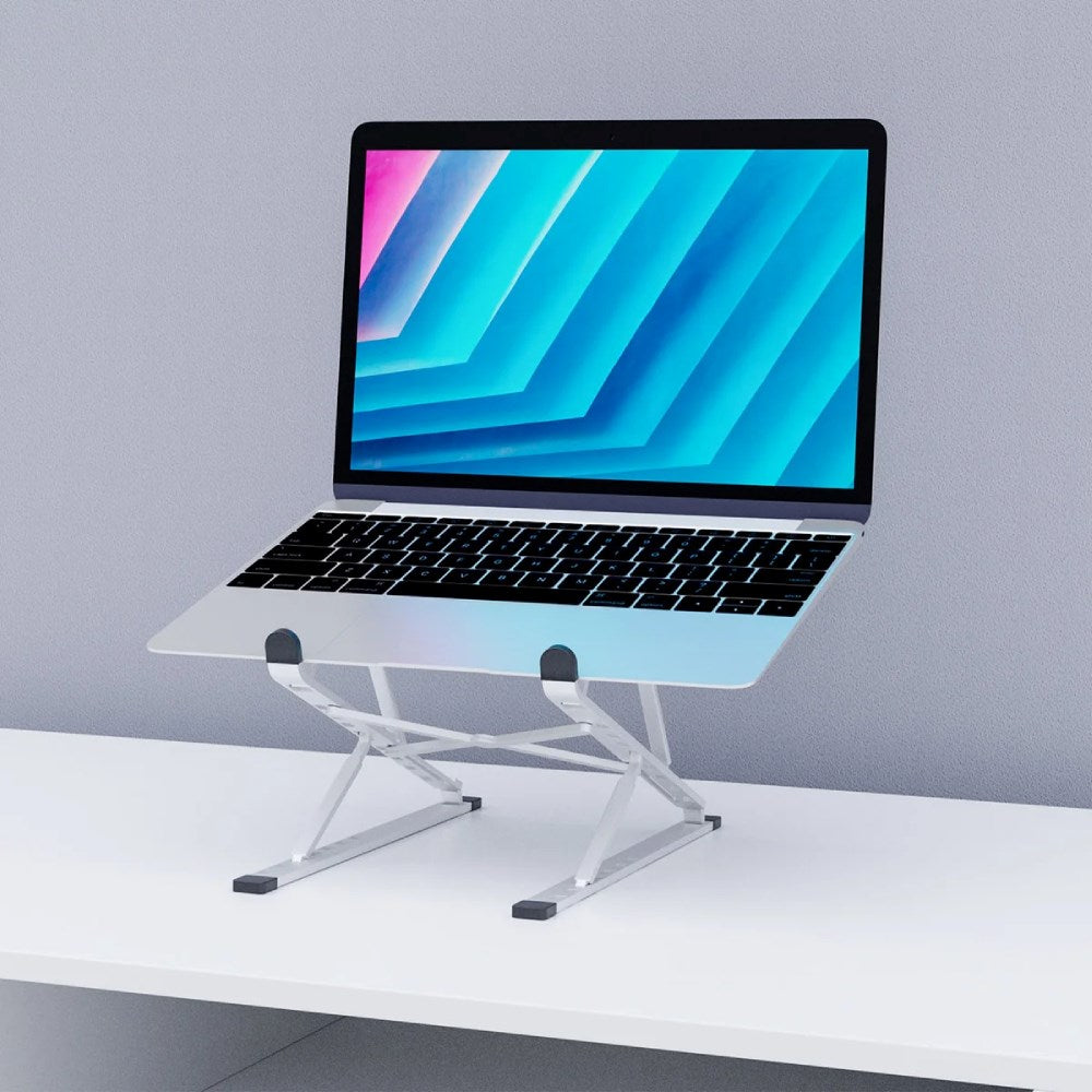 Desire2 Bærbart Laptopstativ - Dimensjons: 10-15,6" - Sølv