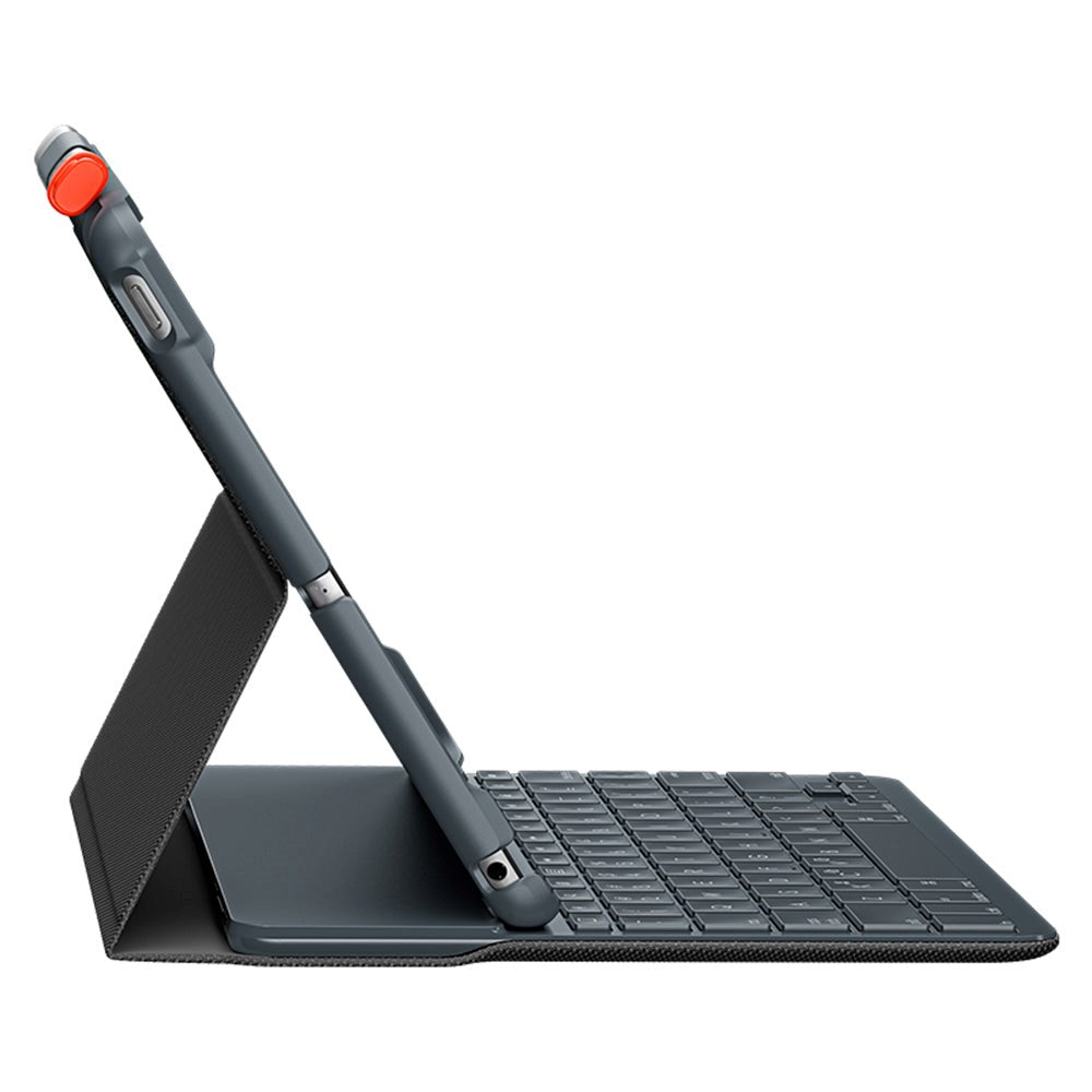 Logitech iPad 10.2" (2021 / 2020 / 2019) Slim Folio Tastatur (Nordisk Tastatur m. Deksel) - Graphite