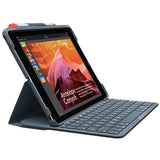 Logitech iPad 10.2" (2021 / 2020 / 2019) Slim Folio Tastatur (Nordisk Tastatur m. Deksel) - Graphite