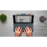 Logitech iPad 10.2" (2021 / 2020 / 2019) Slim Folio Tastatur (Nordisk Tastatur m. Deksel) - Graphite