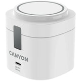 Canyon WCS-205 15W Qi2 2-i-1 Trådløs Lader - MagSafe Kompatibel - Hvit