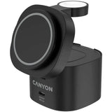 Canyon WCS-205 15W Qi2 2-i-1 Trådløs Lader - MagSafe Kompatibel - Svart