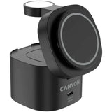 Canyon WCS-205 15W Qi2 2-i-1 Trådløs Lader - MagSafe Kompatibel - Svart