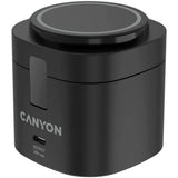 Canyon WCS-205 15W Qi2 2-i-1 Trådløs Lader - MagSafe Kompatibel - Svart