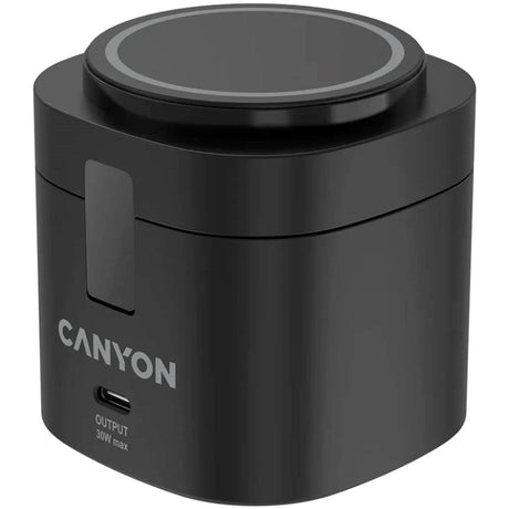 Canyon WCS-205 15W Qi2 2-i-1 Trådløs Lader - MagSafe Kompatibel - Svart