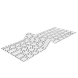 Philbert MacBook (A1534 / A1708) Keyboard Deksel m. Nordisk Tastatur - Transparent / Svart