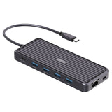 4smarts SmartDock 11-i-1 USB-C Docking Station - 100W - Svart