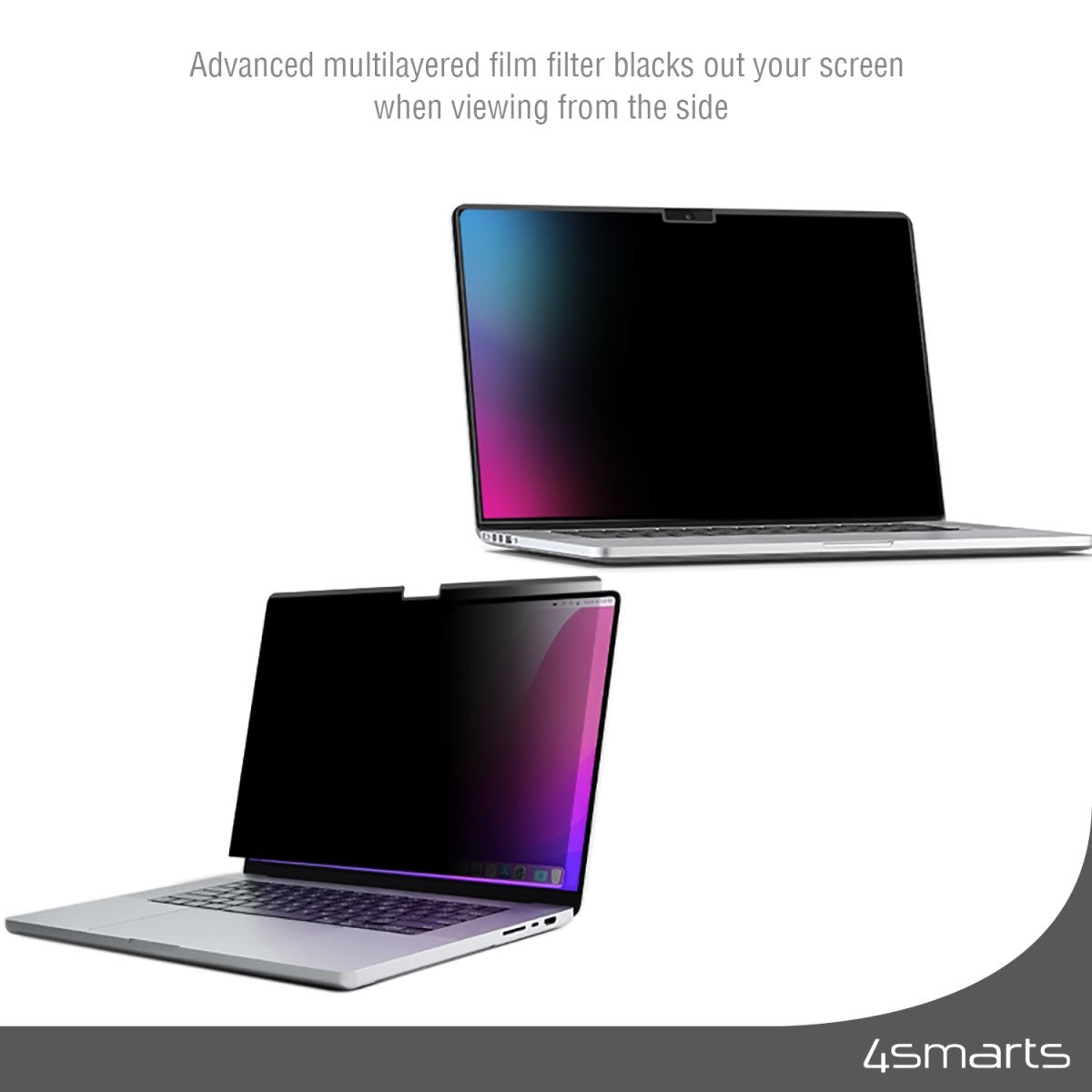 MacBook Pro 14 M1/M2/M3 (2021-2023) 4smarts Magnetisk Beskyttelsesfilm - Privacy Filter