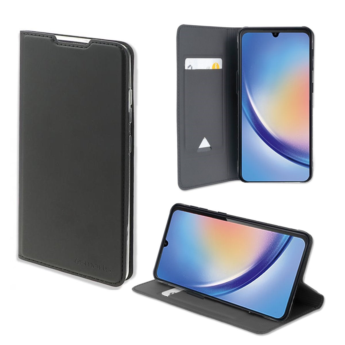 Samsung Galaxy A34 (5G) 4smarts Wallet Flip Deksel Urban Lite - Svart