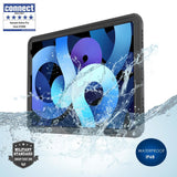 iPad 10.9" (2022) 4smarts Active Pro Rugged Case Stark - Vanntett Deksel - Svart