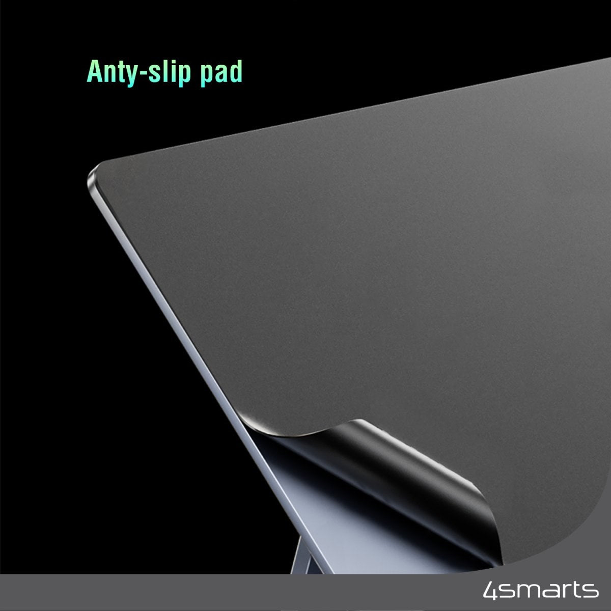 4smarts Magnetisk Aluminium Stativ til iPad 10.9" (2022) - Space Grey