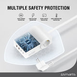 4smarts 6-i-1 GaN 65W Strømskinne m. 2x AC / 2x USB-C / 2x USB-A – Hvit