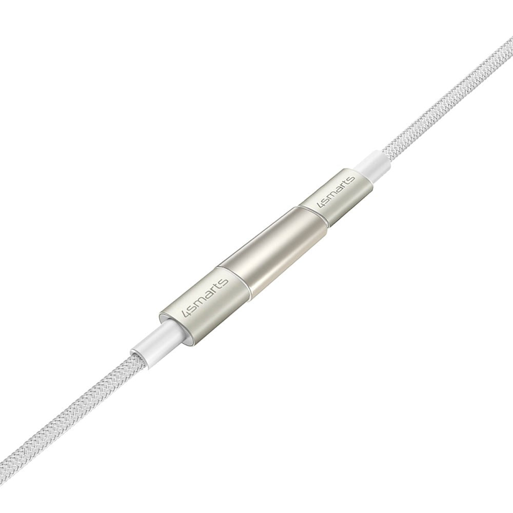 4smarts USB-C til USB-C 60W PremiumCord - 3x USB-C til USB-C-kabel med USB-C-adapter og forlenger - Hvit