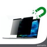 MacBook Air 15 M2/M3 (2023-2024) 4smarts Magnetisk Beskyttelsesfilm - Privacy Filter