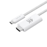 4smarts 100W USB-C til HDMI Kabel - 2m - Hvit