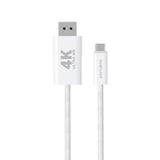 4smarts USB-C til DisplayPort Kabel - 2m - Hvit