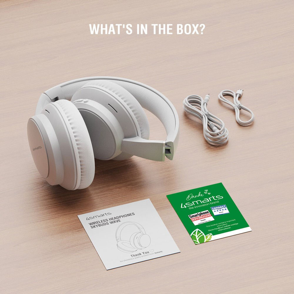 4smarts True Wireless SkyBuds Wave Hodetelefoner - Over-Ear - Hvit