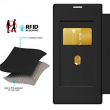 iPhone 17 Pro Max 4smarts Urban Pro Flip Deksel - MagSafe Kompatibel - Gjennomsiktig / Svart