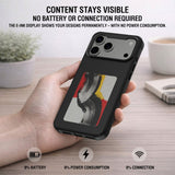 iPhone 17 Pro Max 4smarts E-Ink Deksel - MagSafe Kompatibel - Svart