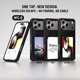 iPhone 17 Pro Max 4smarts E-Ink Deksel - MagSafe Kompatibel - Svart