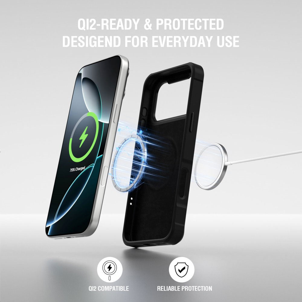 iPhone 17 Pro Max 4smarts E-Ink Deksel - MagSafe Kompatibel - Svart