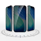 iPhone 18 Pro 4Smarts Second Glass Skjermbeskytter m. Monteringsramme - Privacy Funksjon - Gjennomsiktig