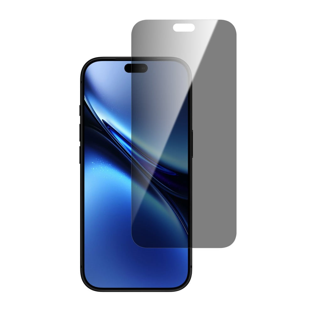 iPhone 18 Pro Max 4Smarts Second Glass Skjermbeskytter m. Monteringsramme - Privacy Funksjon - Gjennomsiktig