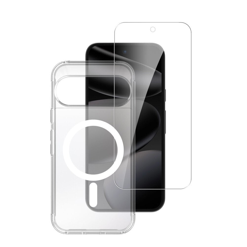 Google Pixel 11 Pro XL 4Smarts 360° Protection Set m. Deksel & Skjermbeskyttelsesglass - Qi2 Kompatibel - Gjennomsiktig