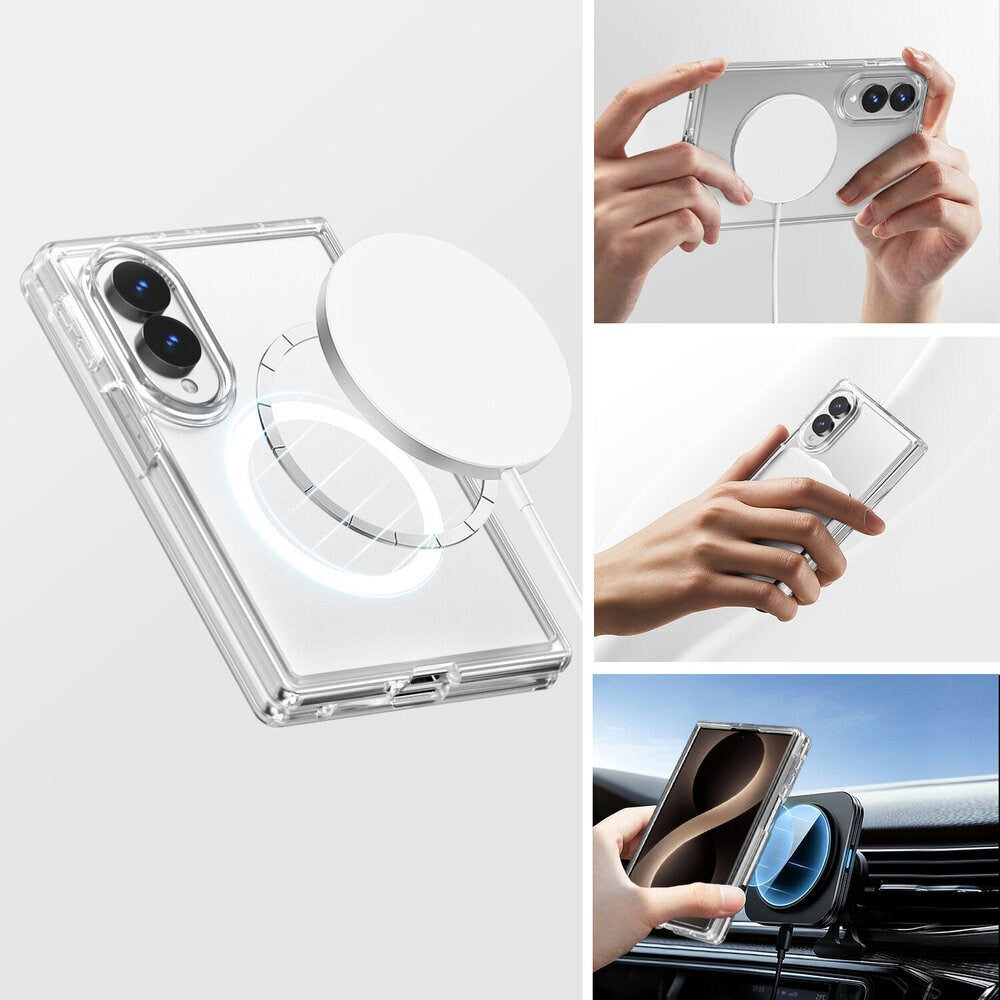 Samsung Galaxy Z Fold8 4Smarts 360° Protection Set m. Deksel & Skjermbeskyttelsesglass - Gjennomsiktig
