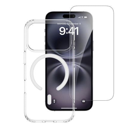iPhone 18 Pro / 17 Pro 4Smarts 360° Protection Set m. Deksel & Skjermbeskyttelsesglass - MagSafe Kompatibel - Gjennomsiktig
