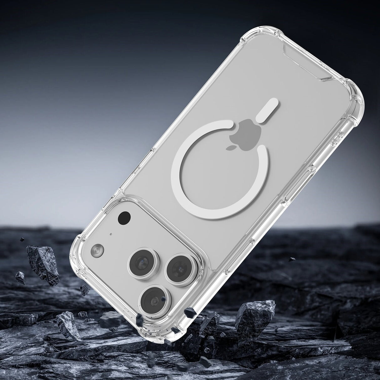 iPhone 18 Pro Max / 17 Pro Max 4Smarts IBIZA Hybrid Deksel - MagSafe Kompatibel - Gjennomsiktig