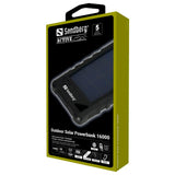Sandberg 17W Solar Outdoor Waterproof PowerBank 16000mAh - Sort